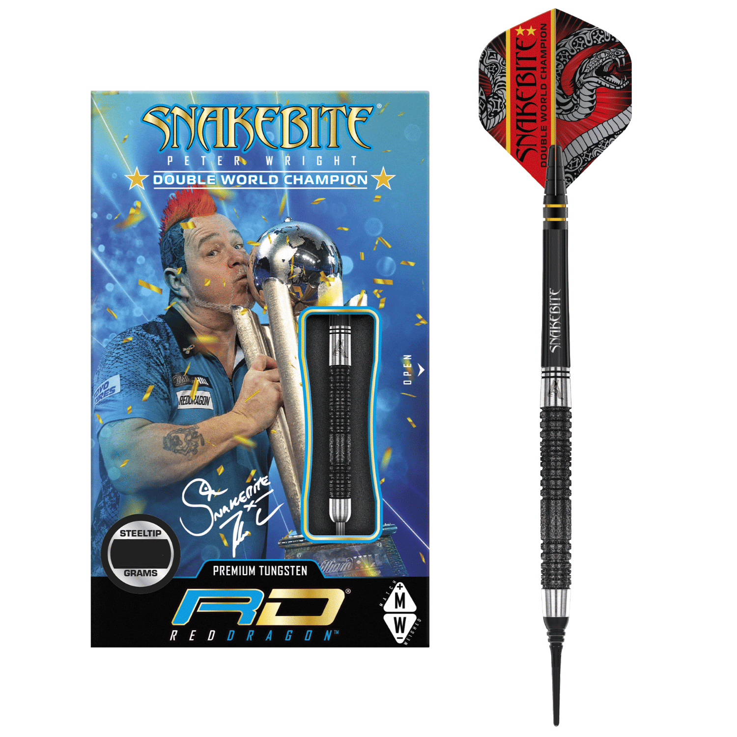Red Dragon Peter Wright Double World Champion SE Softdarts