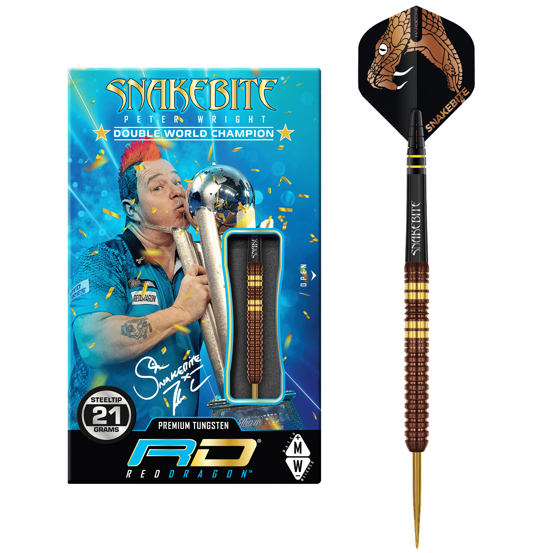 Red Dragon Peter Wright Copper Fusion Steeldarts