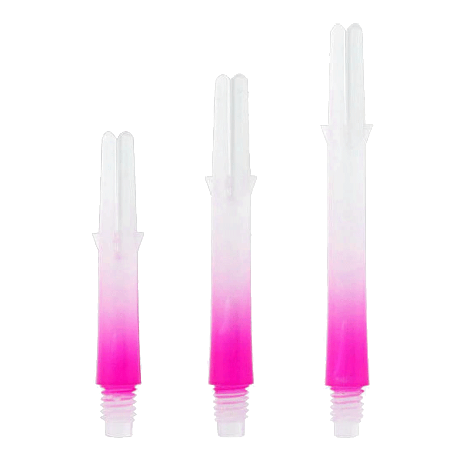 L-Style Lock Straight 2-Tone L-Shafts Weiß Pink