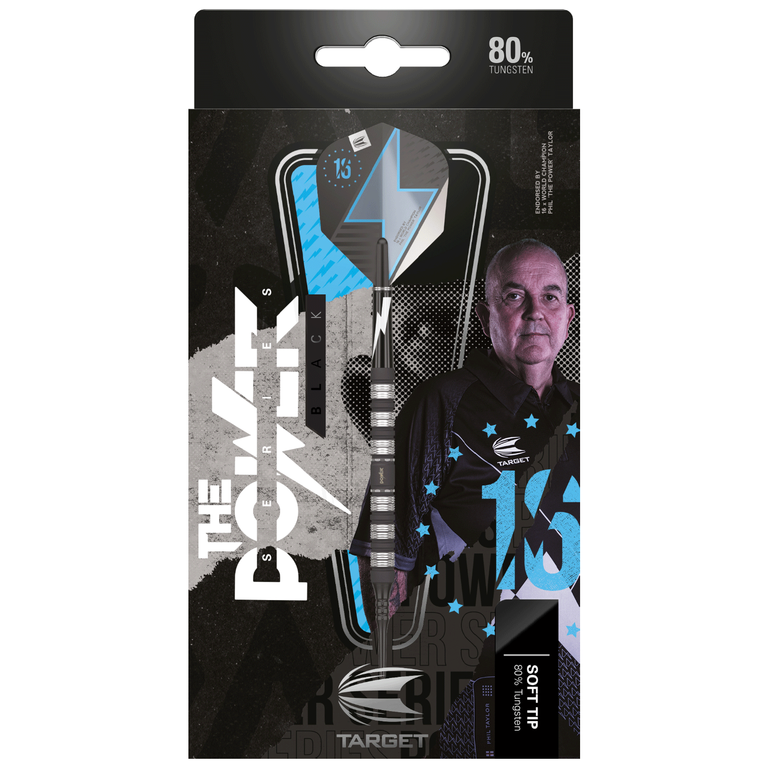Target Phil Taylor The Power Series 80% Black Softdarts