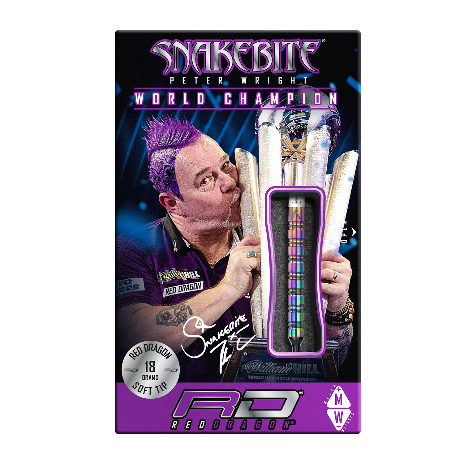 Red Dragon Peter Wright Snakebite 1 Softdarts