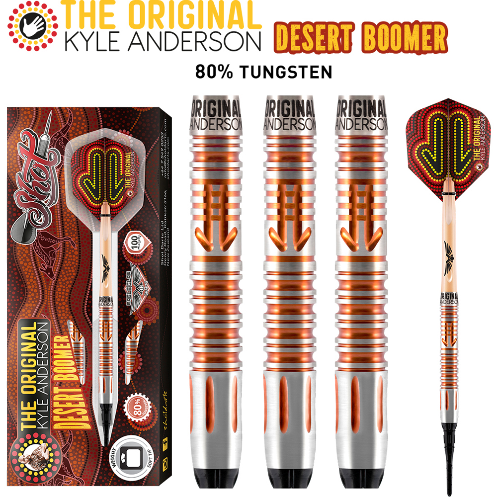 Shot Softdarts Kyle Anderson Desert Boomer 80% Tungsten