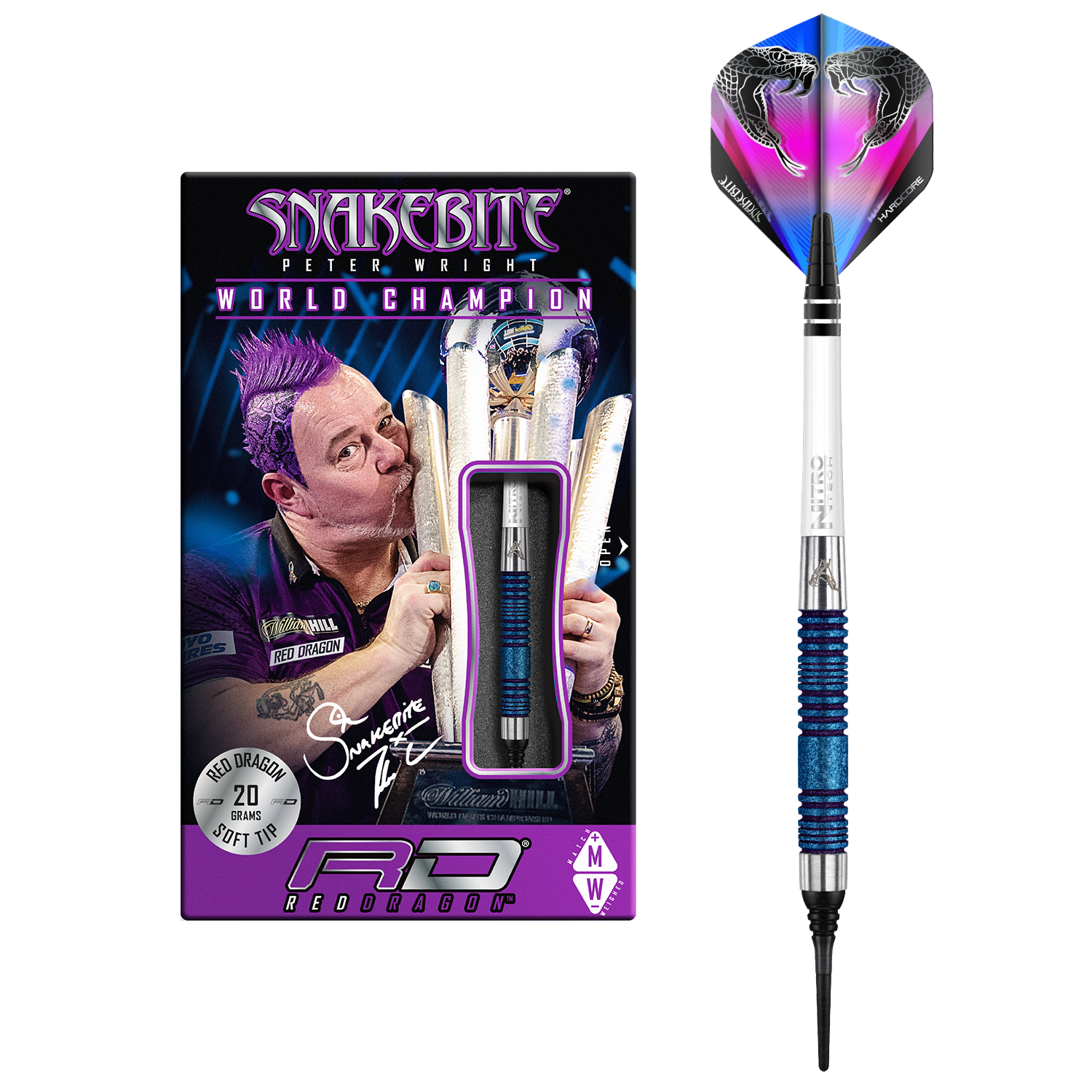 Red Dragon Peter Wright Euro11 Element WC Softdarts