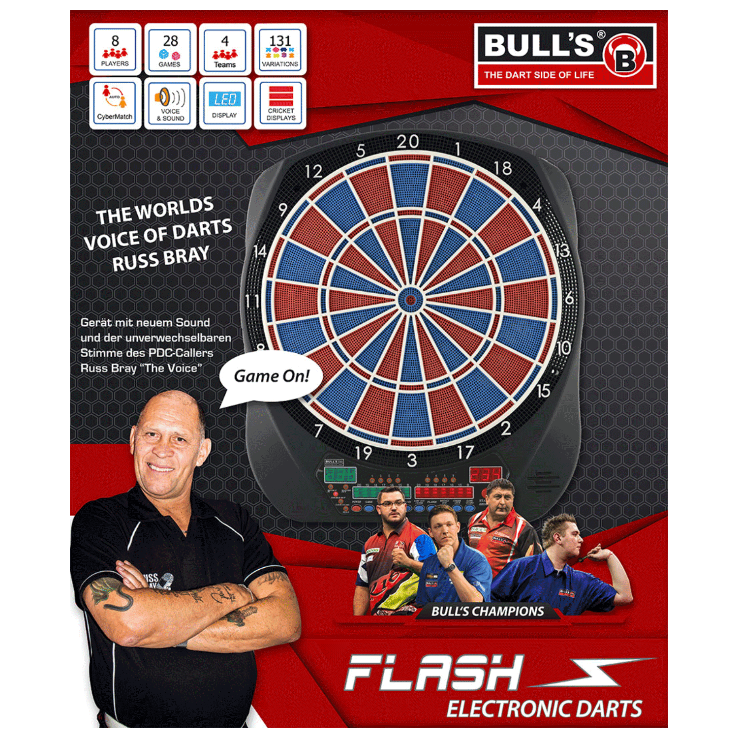Bull‘s Flash Russ Bray E-Dartboard