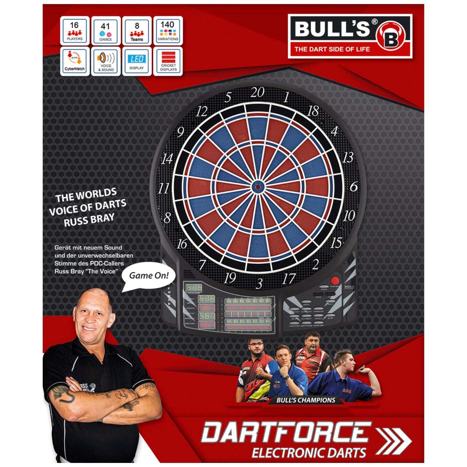 Bull‘s Dartforce Russ Bray E-Dartboard