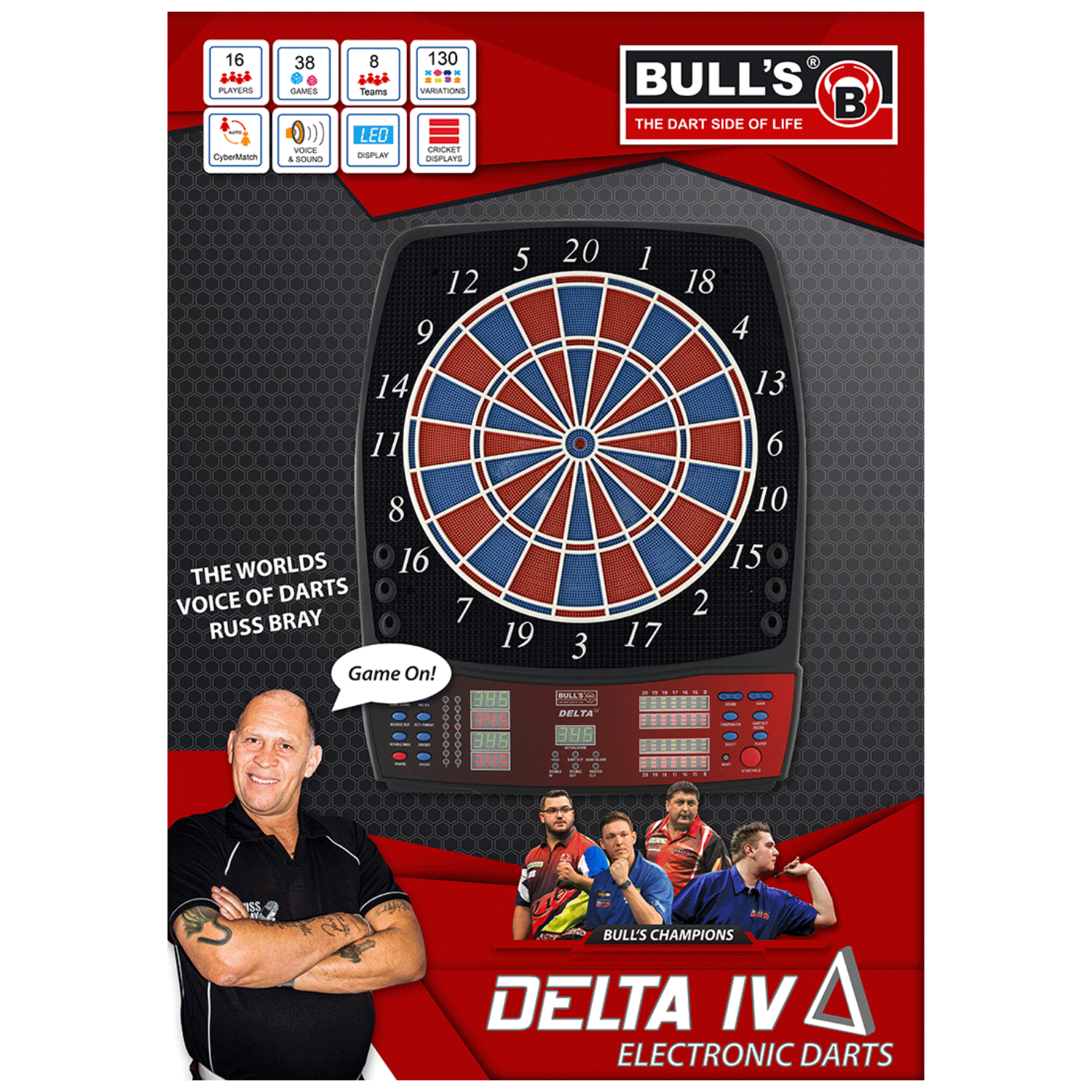 Bull‘s Delta IV Russ Bray E-Dartboard