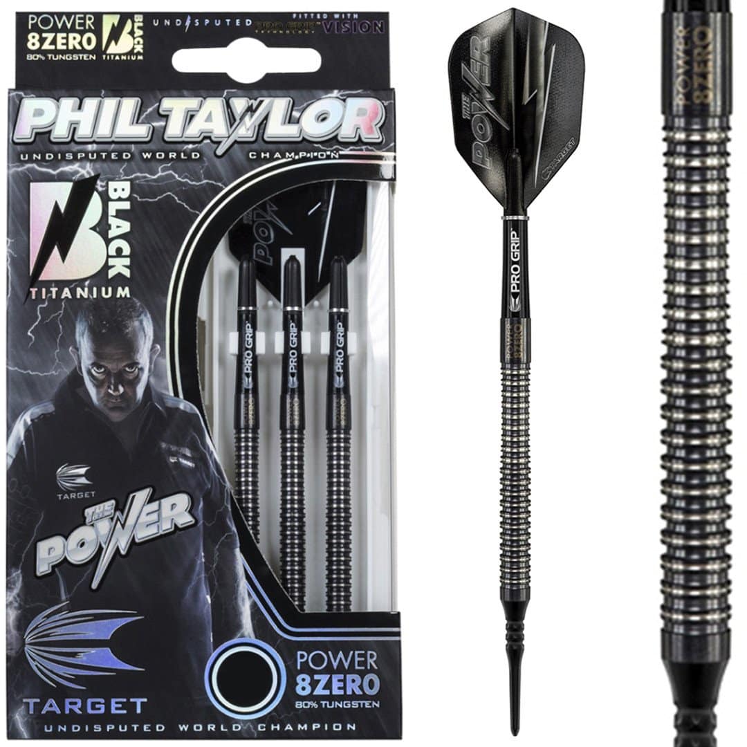 Target Phil Taylor Power 8Zero Black 19g Softdarts
