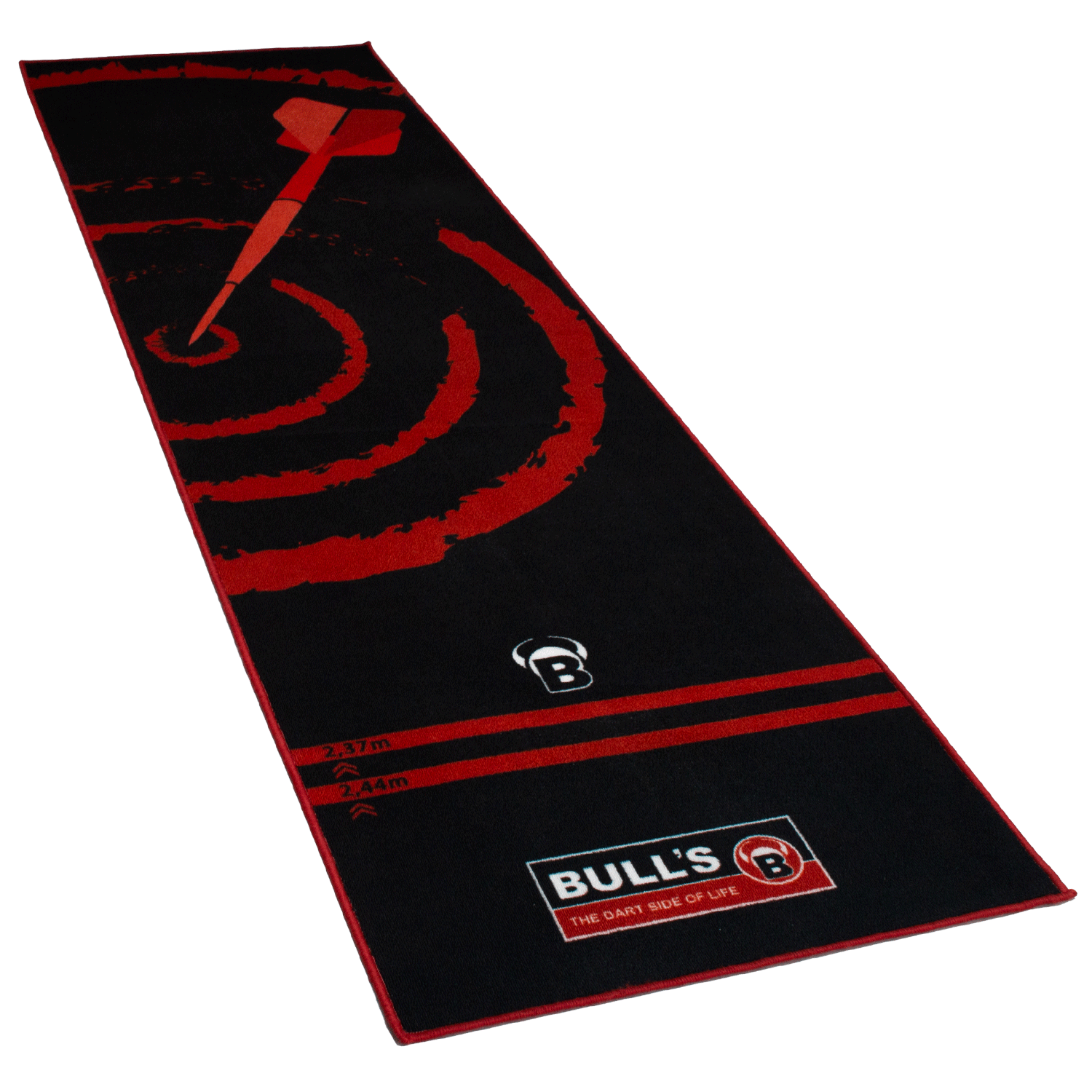 Bull‘s Carpet Mat 140 Dartmatte schwarz-rot