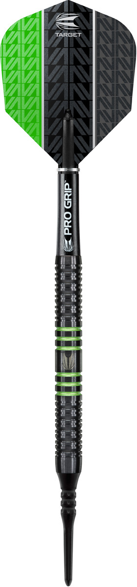 Target Vapor8 Black Green Softdarts 80% Tungsten 18g