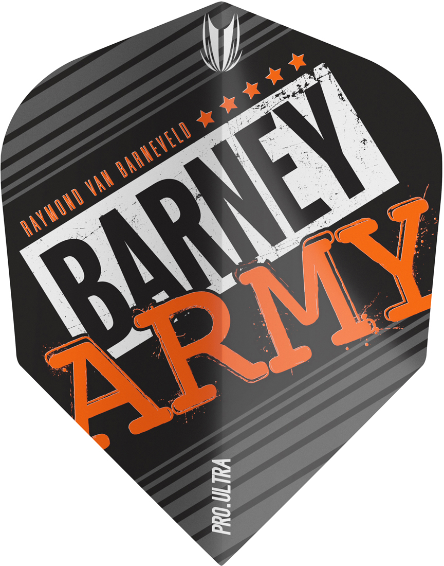 Target Barney Army Pro Ultra Flights Ten-X schwarz