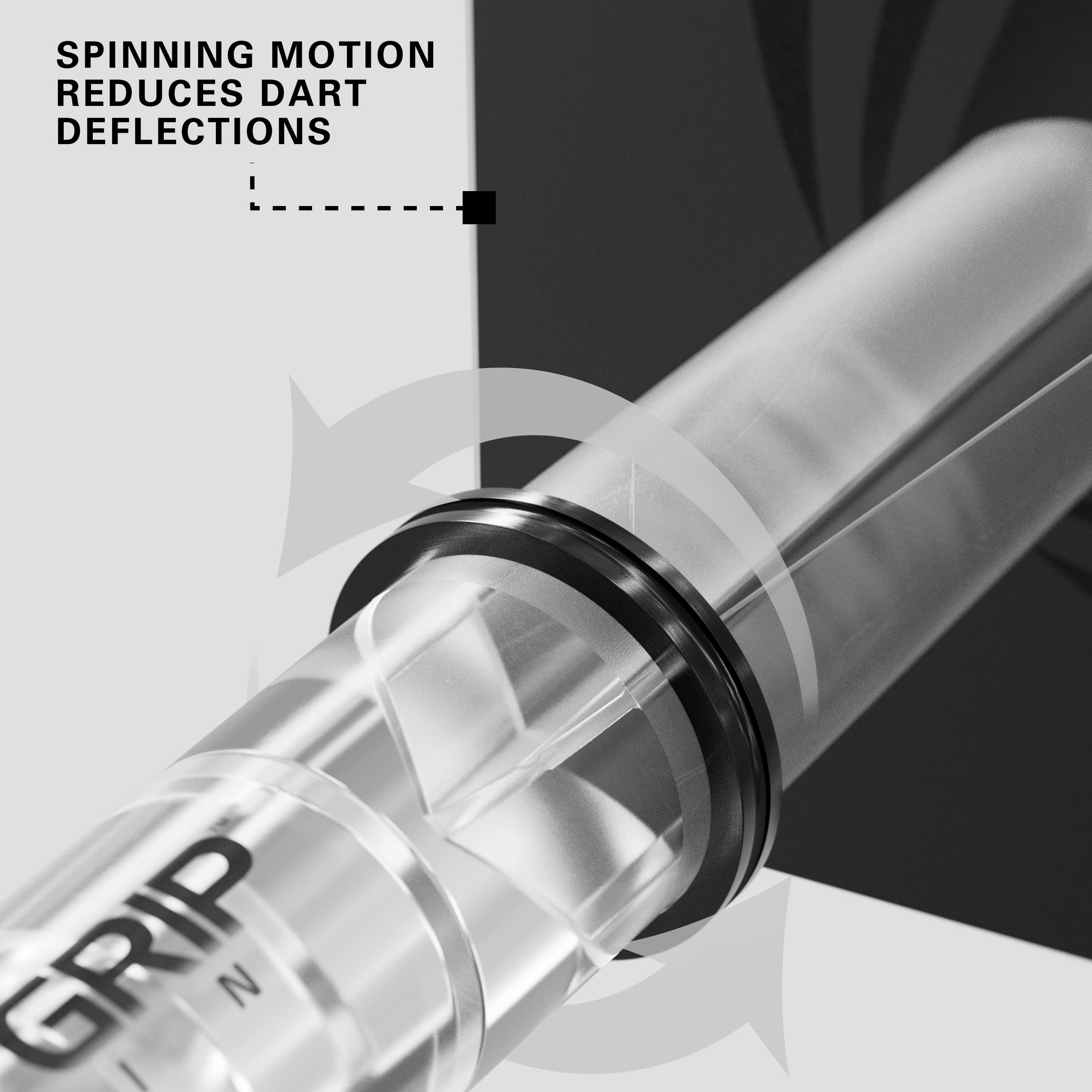Target Pro Grip Spin Shafts Set clear