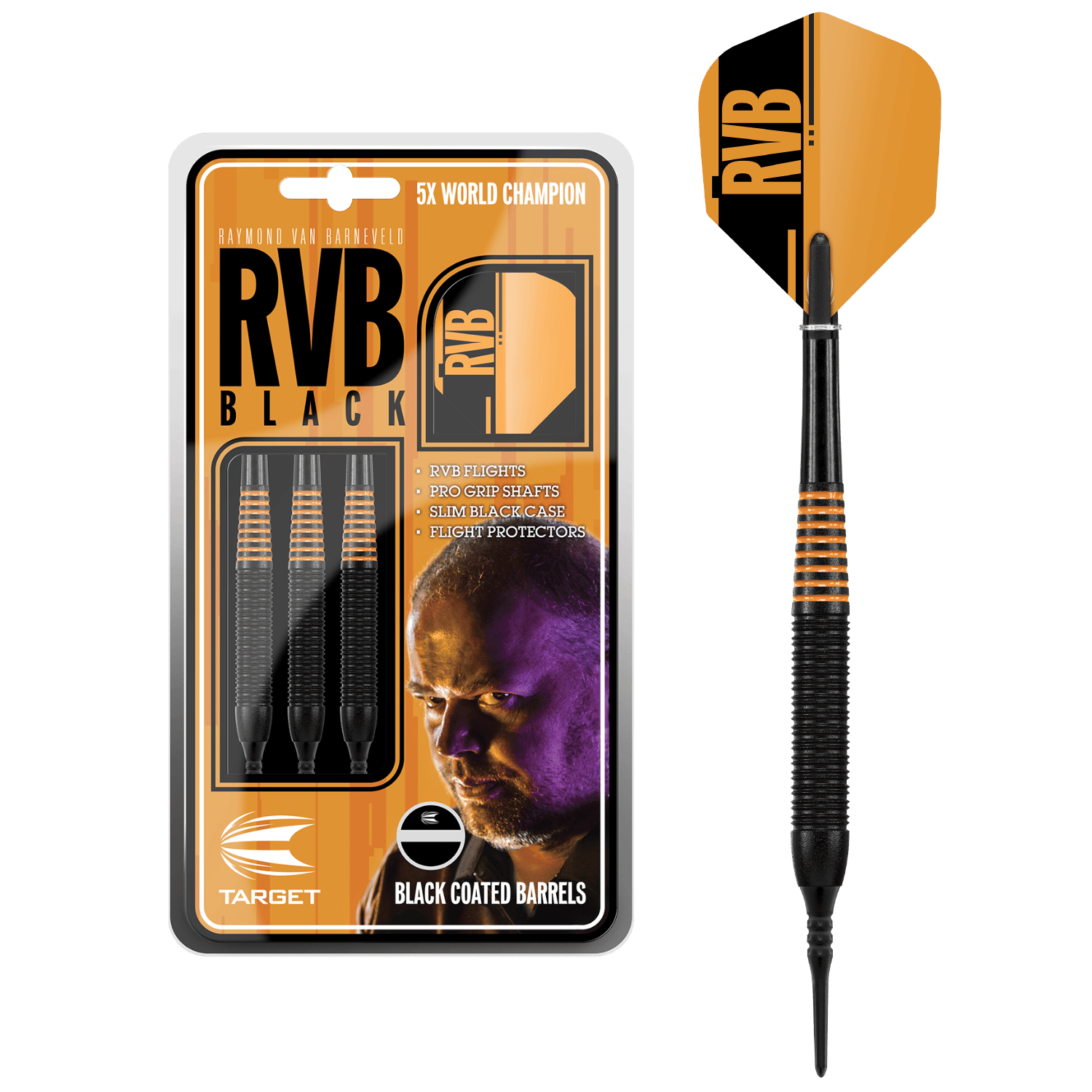 Target Raymond van Barneveld Black Brass Softdarts