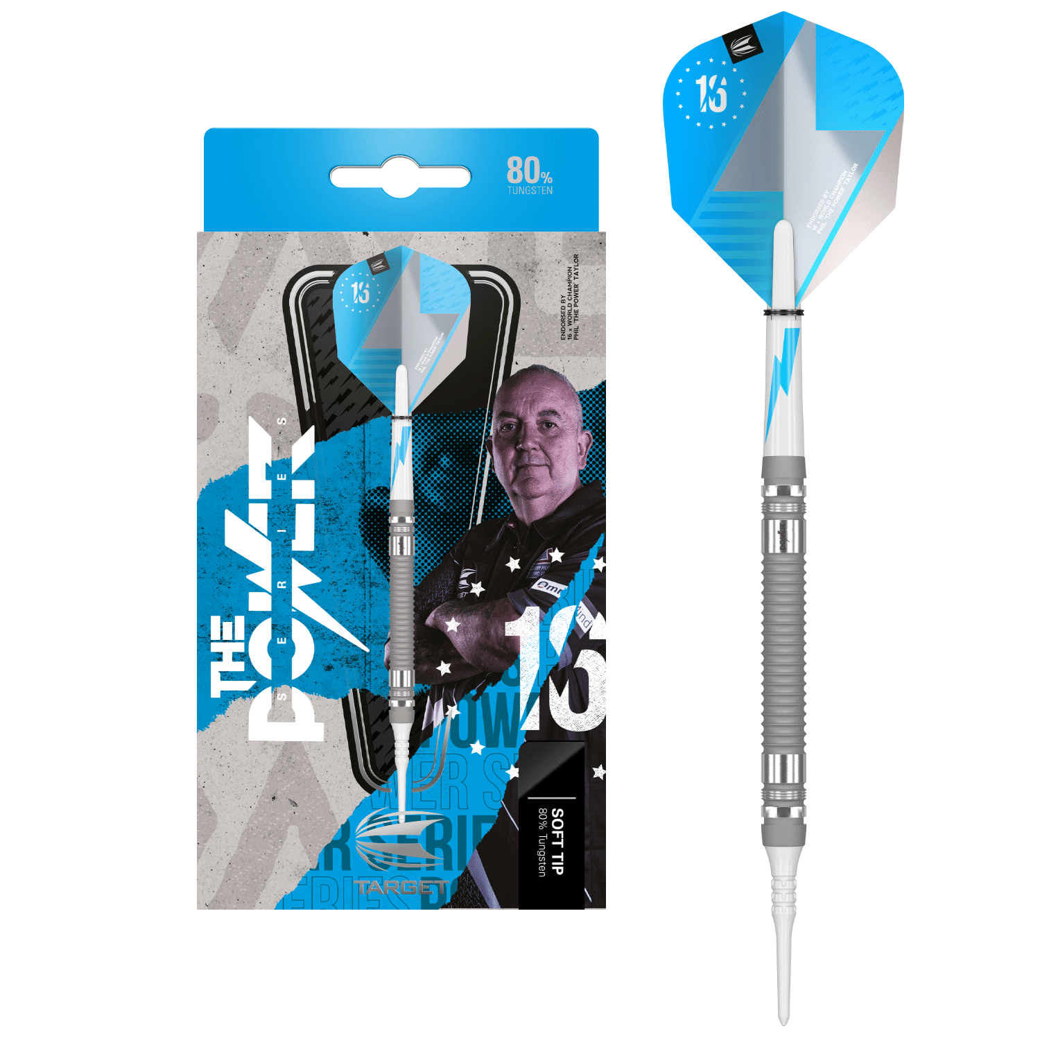 Target Phil Taylor The Power Series 80% Silver Softdarts